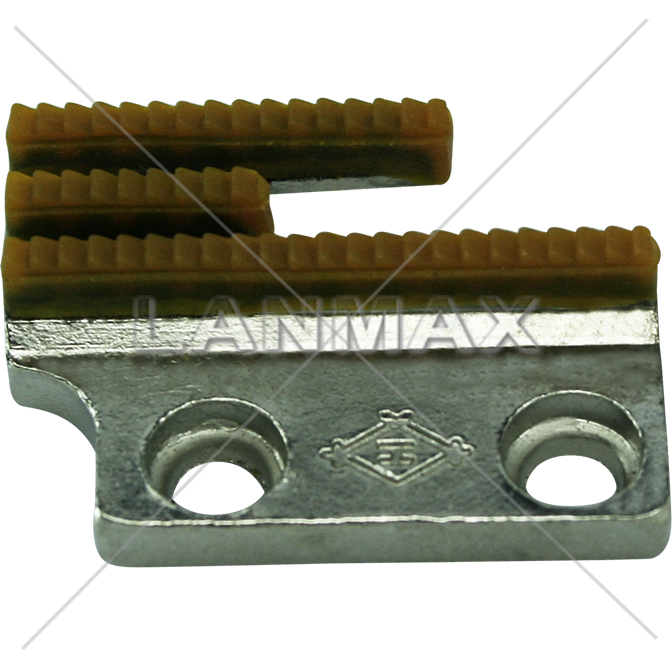 Dente com 3 Carreiras Emborrachado