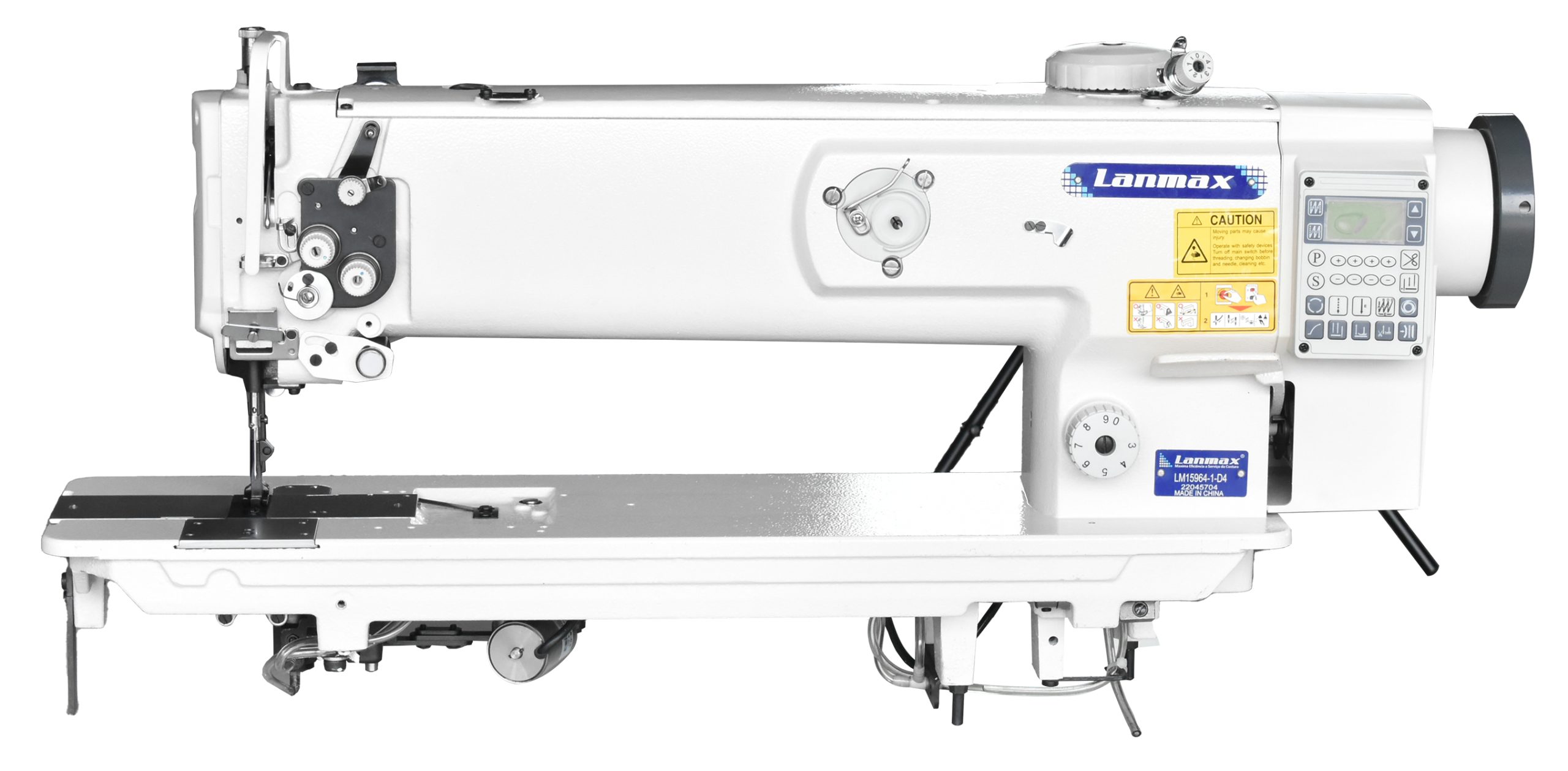 Pespontadeira eletrônica transporte triplo