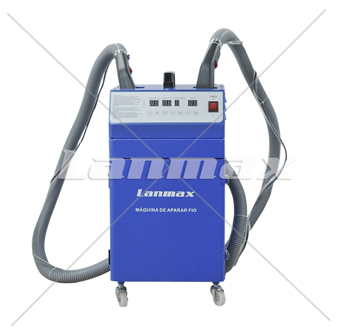 Máquina portátil de arremate com motor