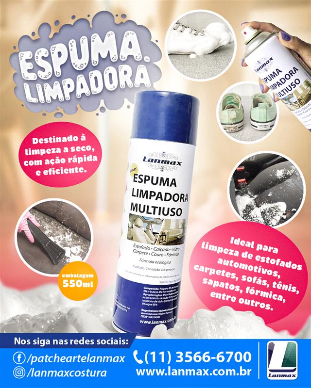 espuma limpadora espuma limpadora