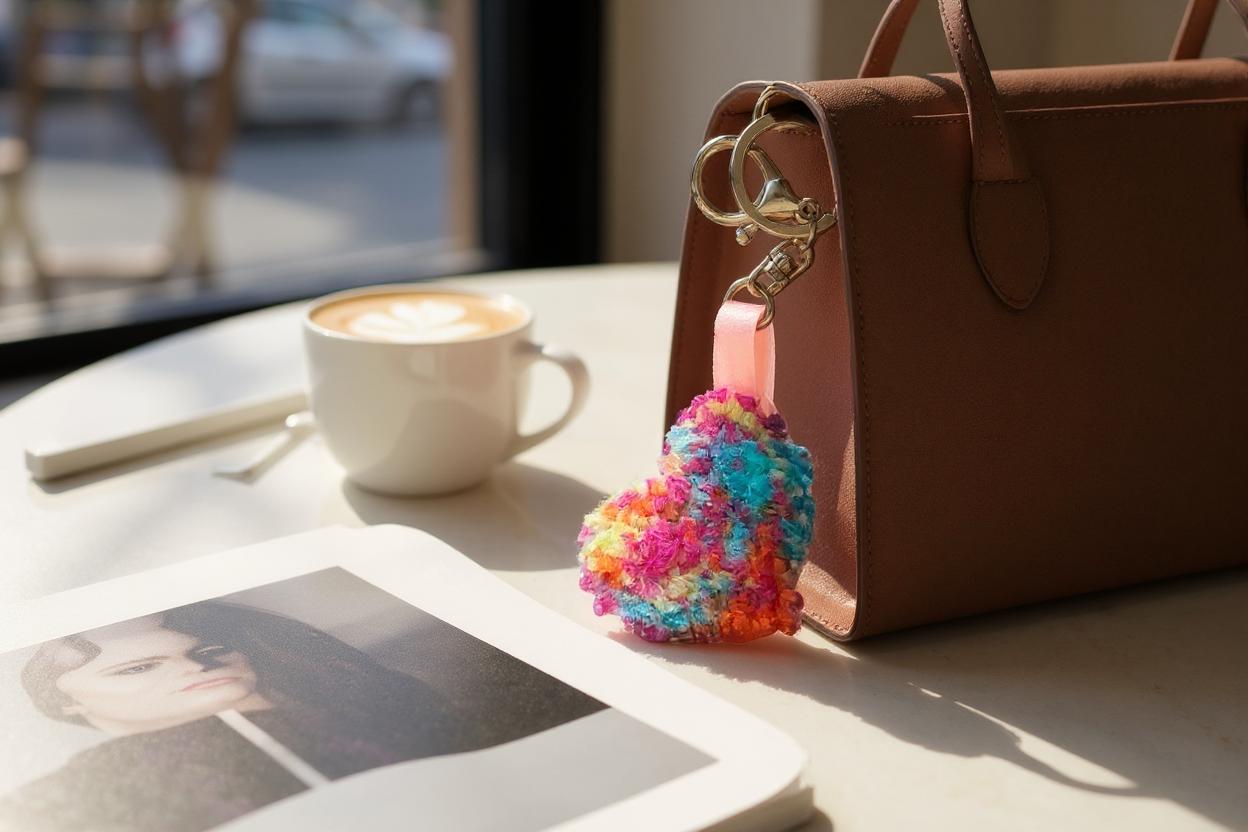 Chaveiro em Bordado Russo